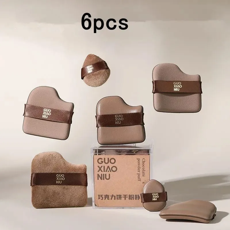 Guoxiaoniu 6PCS แต่งหน้าเครื่องปั่นพัฟ Air Cushion Foundation ฟองน้ำแป้งพัฟเครื่องสำอาง Applicator เครื่องมือขายส่ง