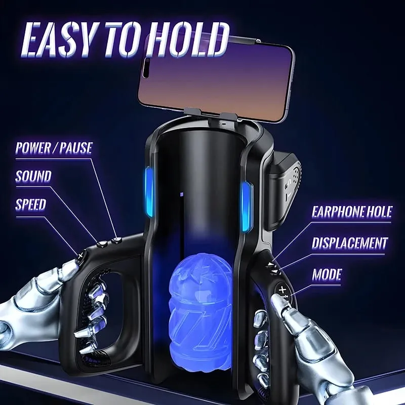 Dual Griffe Leten King Sex Maschine Elektrische Thrusting Masturbator Orgasmus Spielzeug Für Erwachsene 2 Soft Sleeve Stimme Penis Stimulator — image 3