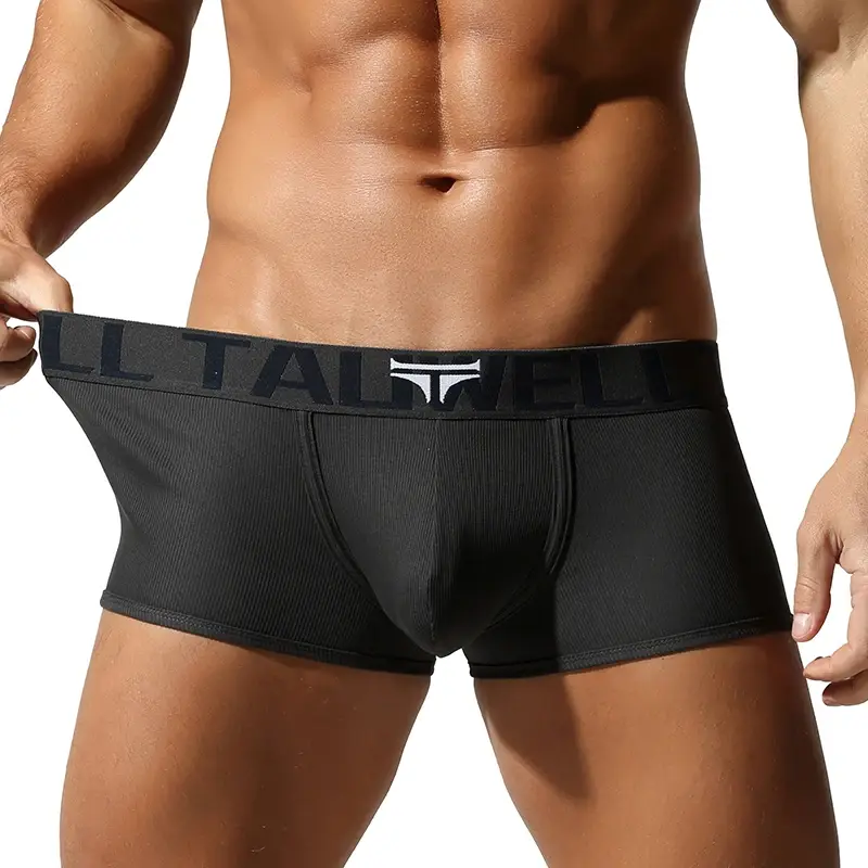 Erkek İç Giyim, Yüksek Kaliteli Boxer Şort, Düz Renk, Yüksek Elastikiyet, Slim Fit, Nefes Alabilir