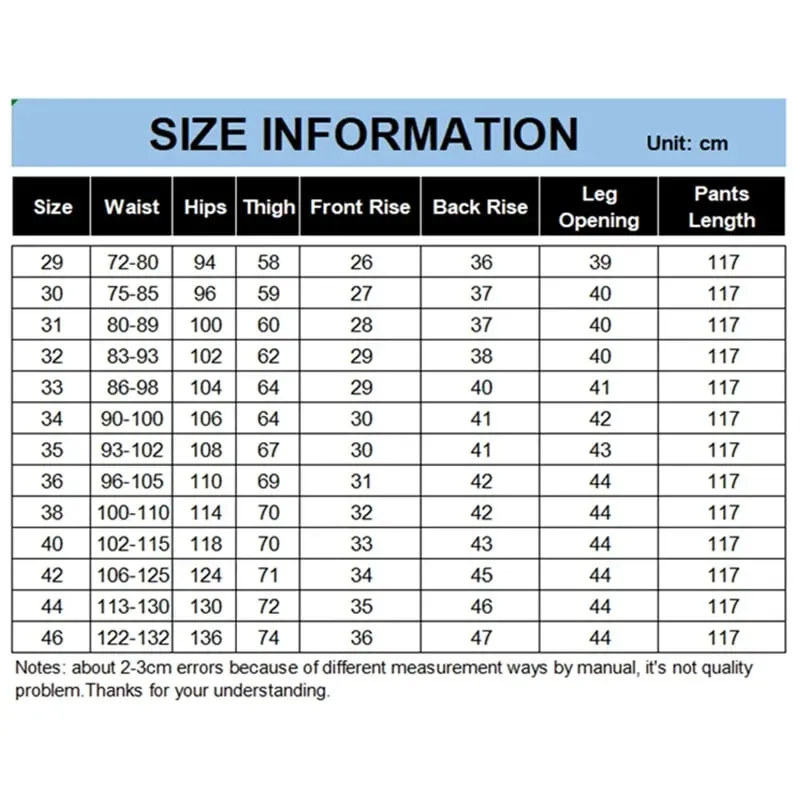 Extra Long Pants 117CM Tall Men 195CM Plus Size 42 44 46 Classic Blue Stretched High Waisted Elastic Trousers Denim Slim Jeans — image 6