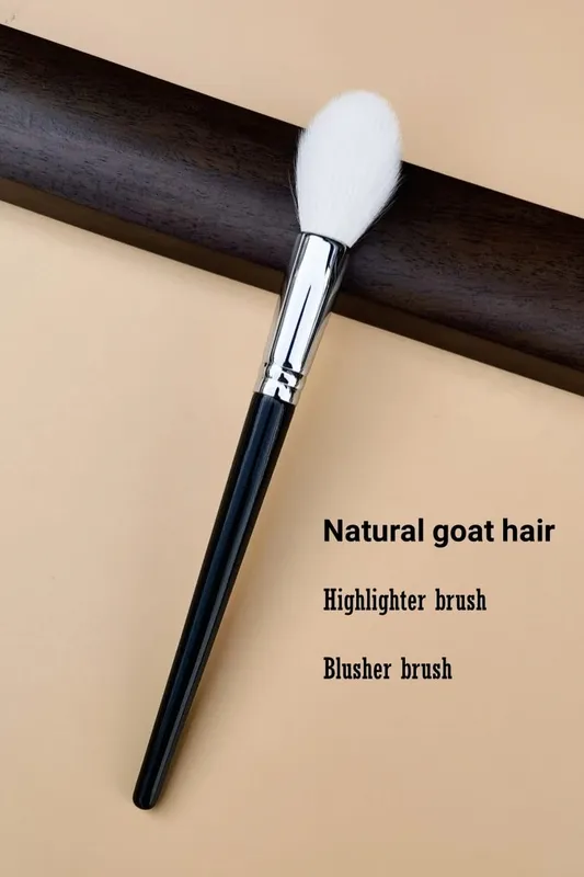 Brocha resaltadora para maquillaje, pelo de cabra Natural, colorete, brochas de maquillaje, herramientas de belleza — image 6