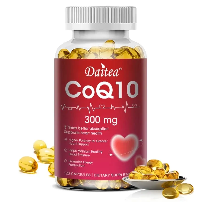 Il coenzima Q10 - 300 Mg supporta la capacità cognitiva energetica e la salute del cuore, del cervello e delle cellule L'antiossidante migliora la qualità del sonno — image 1