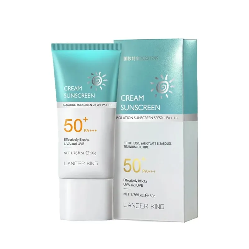 60g/50g Pembaikan Pelbagai Kesan Krim Pelindung Matahari Musim Panas SPF50+ Krim Pengasingan Blok Matahari Penyamar Ringan — image 8