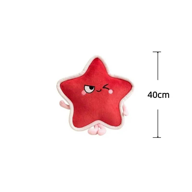 Stella a cinque punte Peluche Cuscino 40/60 cm Cuscino imbottito Squishy Cuscino del divano Adorabilmente Decorazioni per la casa Giocattoli Regali di compleanno creativi — image 12