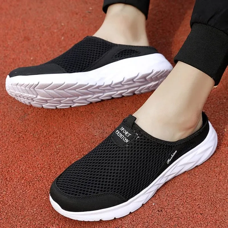 Hot Sale Men Half Slipper High Quality New Design Mesh Shoes Breathable Outdoor Sandals Comfortable Couples Walking Shoes — image 6