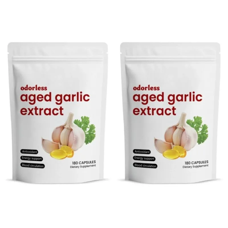 Odorless Garlic Oil Capsules 2 Years Aged Garlic Extract Softgels Supports Immune Heart Health Boosts Energy & Antioxidant Power — image 8