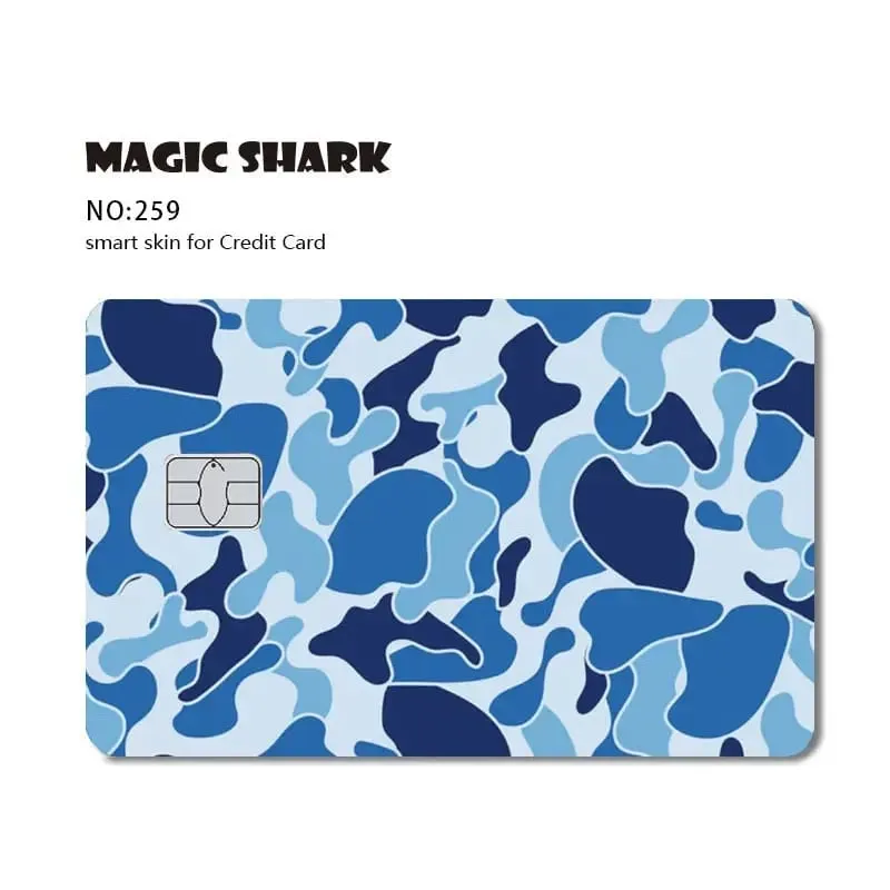 Magic Shark Dog Meme Hunter Snake Stonks 3M 무광택 PVC 전면 스티커 필름 커버 스킨 은행 직불 신용 카드 — image 15