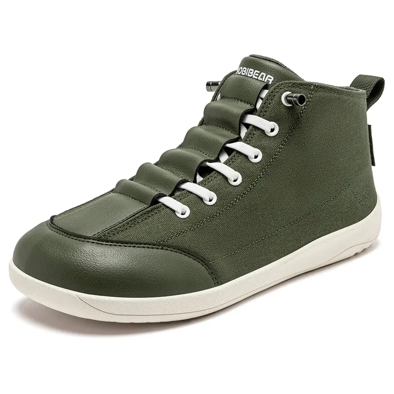 Stivali di tela mid-top Scarpe minimaliste unisex a piedi nudi di ampia larghezza Sneakers da trail running a caduta zero