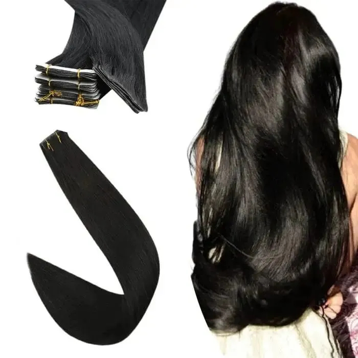 [12 เดือน] ที่มองไม่เห็นเทปฉีดต่อผม Virgin Hair สีขาวสีบลอนด์ 10A คุณภาพ Long Uselife