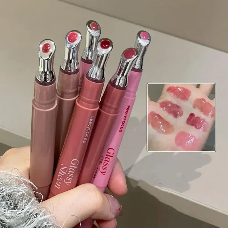 Lip Gloss Vitamin E Lip Serum Hydrating & Plumping Tinted Lip Gloss Moisturizing Lip Balm For Glossy Sheer Smooth Lips — image 3