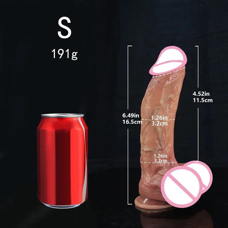 Peau réaliste/gode noir Silicone long pénis énormes godes avec ventouse bite pour femmes Masturbation jouets sexuels anaux pour adultes — image 8