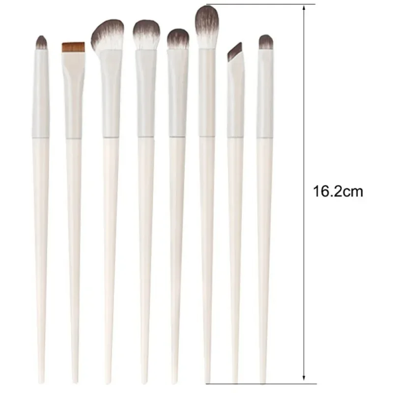 5/6/8/10Pcs Set Berus Solekan Mata Profesional Berus Pembayang Mata Terperinci Putih Pembayang Mata Ultra Lembut Alat Solekan Kecantikan — image 2