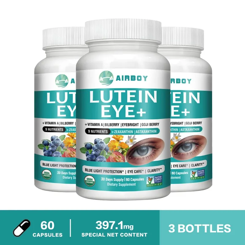 Lutein Eyes - Bilberry Extract and Zeaxanthin - Support Eye Strain and Vision Health Macular Health — image 11