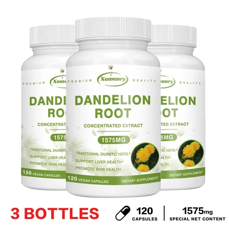Kapsul Ekstrak Akar Dandelion untuk Perlindungan Detoks Hati Dukungan Hati Sistem Kekebalan Tubuh Yang Kuat Tekanan Darah & Gula Normal