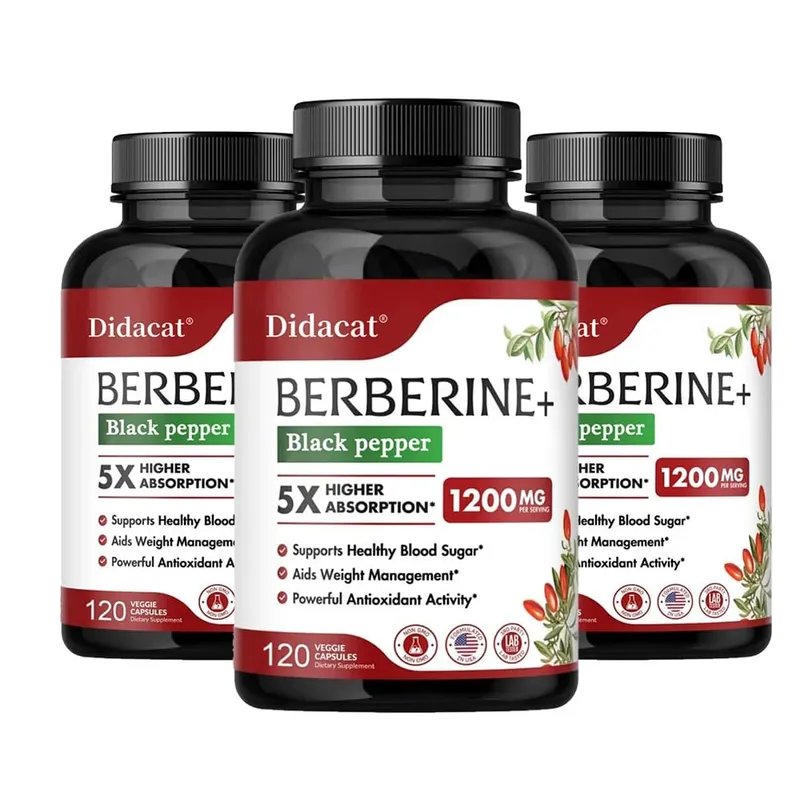 แคปซูลเสริม Berberine พรีเมี่ยม 1200 MG รองรับระบบภูมิคุ้มกันหัวใจและหลอดเลือดสุขภาพหัวใจและระบบทางเดินอาหาร — image 8
