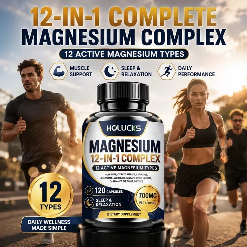 Magnesiumcapsules met 1000 mg citraat Ondersteuning Ontspanning Verlicht vermoeidheid Hartgezondheid Dagelijkse vitaliteit voor mannen en vrouwen — image 7