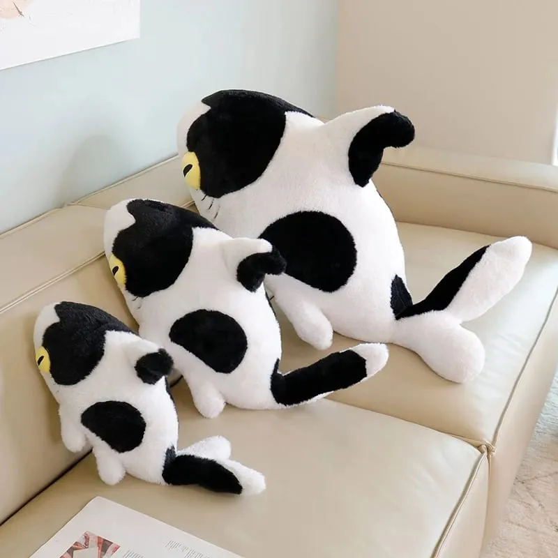 50/70 ซม.จำลอง Shark หมอน Plush วัวพิมพ์ Fluffy Decompression Cushion Home Decor การถ่ายภาพ Prop วันหยุดของขวัญ — image 2