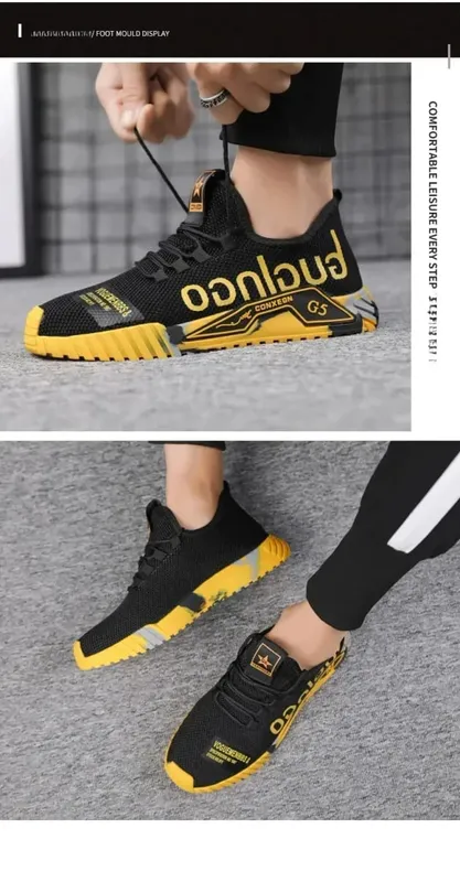 Palestra Nuove scarpe da ginnastica da passeggio stringate vulcanizzate Comode scarpe casual resistenti all'usura Scarpe da passeggio estive in rete Moda traspiranti — image 10