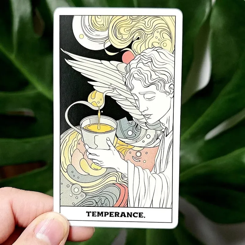 Phantom Tarot Set completo di 78 carte da gioco da tavolo personalizzate in stile Neon Art per divinazione desktop — image 4