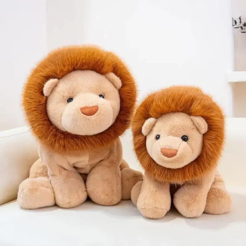 Creative Gift Soft Lion Stuffed Animal Plush Pillow Emotional Support Cute Plush Toy 15.8inch Stuffed Toys — image 1