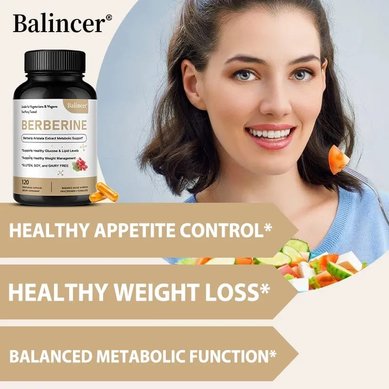 Berberine Capsules 500 Mg - Promotes Cardiovascular and Cholesterol Health Support Healthy Weight Management and Immune System — image 5