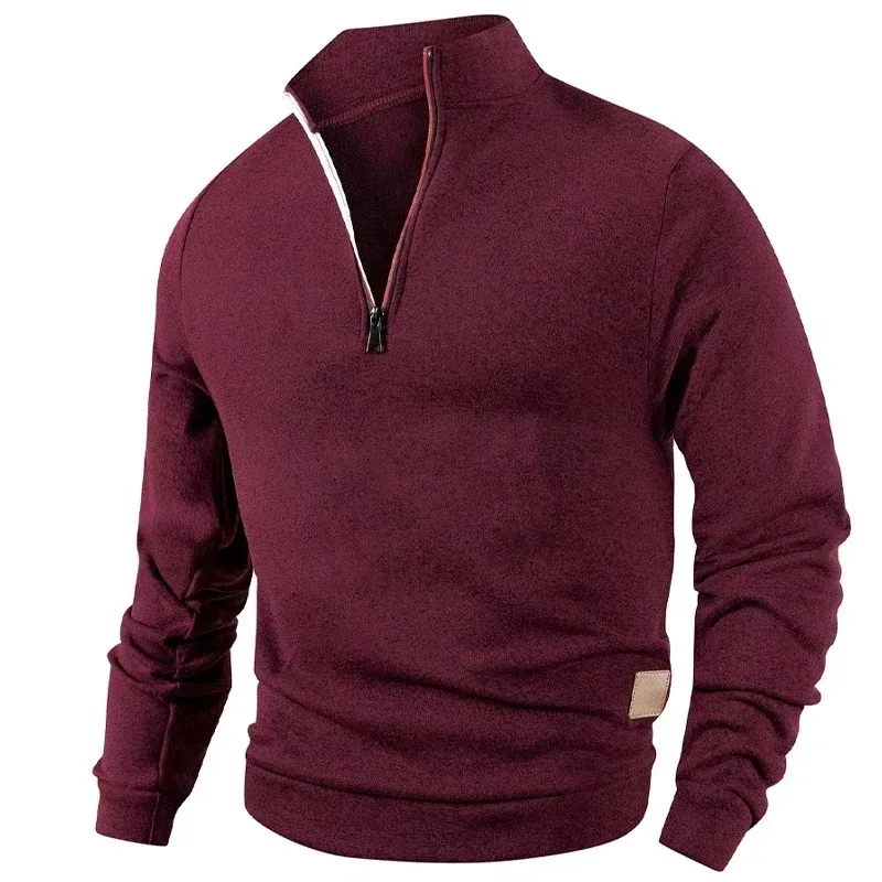Animal Game-sudaderas con media cremallera para hombre, jersey liso de manga larga, ropa de calle con cuello alto, chaqueta cálida, abrigos deportivos, prendas de vestir exteriores — image 3