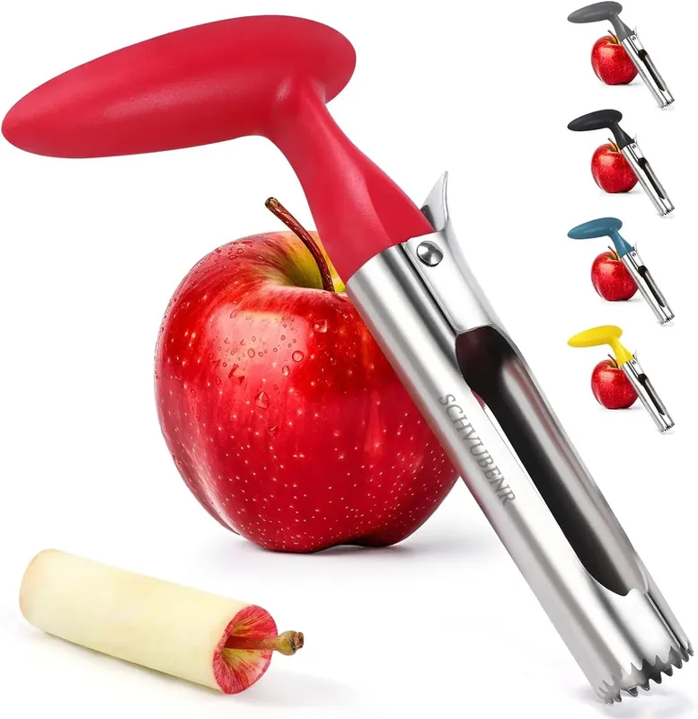 1PC Premium Kuchyně z nerezové oceli Apple Corer Tool Ultra Sharp Snadné použití a čištění Odolný odstraňovač ovocných jader — image 8
