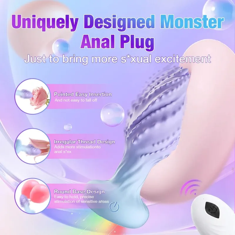 360° rotation vrikke Fjernbetjening Vibrator Butt Plug til Mænd Prostata Massager Gay Anal Vibrator Anal Plug Voksne Sexlegetøj — image 3