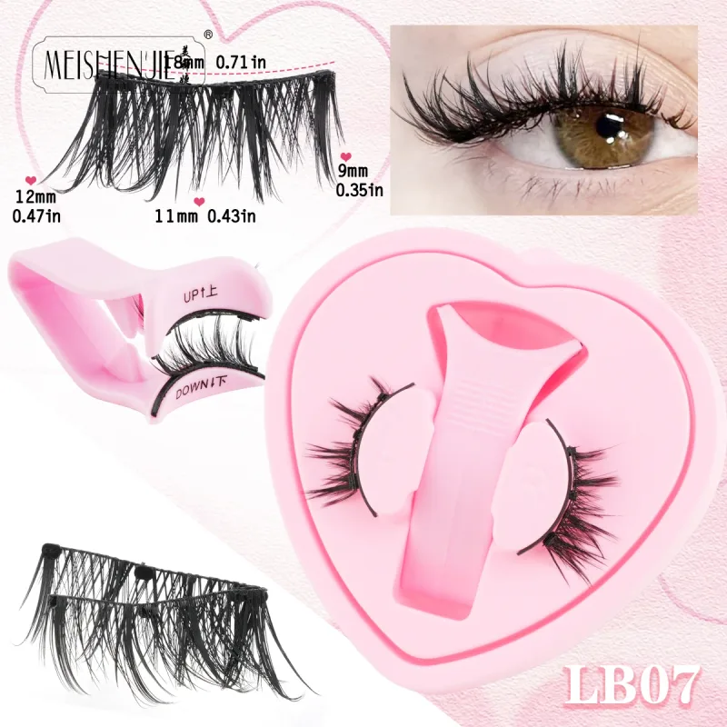 Magnetische Wimpern, 1 Stück, kein Kleber erforderlich, wiederverwendbar, natürlicher Look, 3D-Wimpern, einfach anzuwenden, weiche magnetische Wimpern-Set für Augen-Make-up — image 22