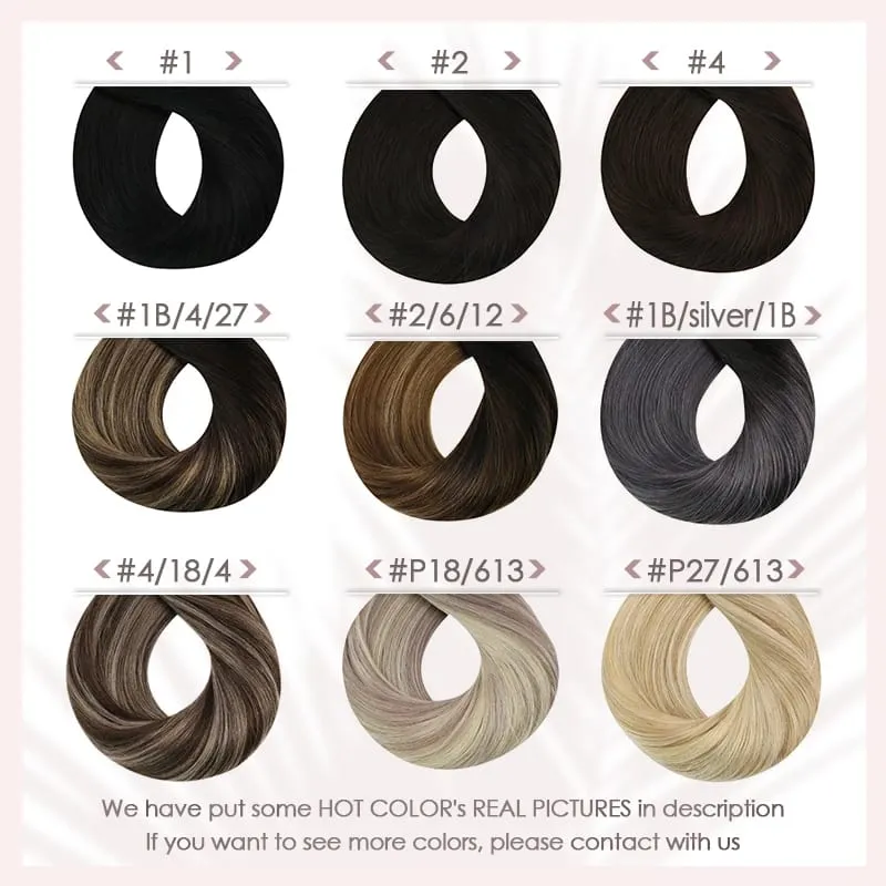 Ugeat FLAT TIP ต่อผมมนุษย์ผม Pre-Bonded Hair Extensions 14-24 "Keratin FLAT Human Hair balayage สีผม 1g/1 S — image 4