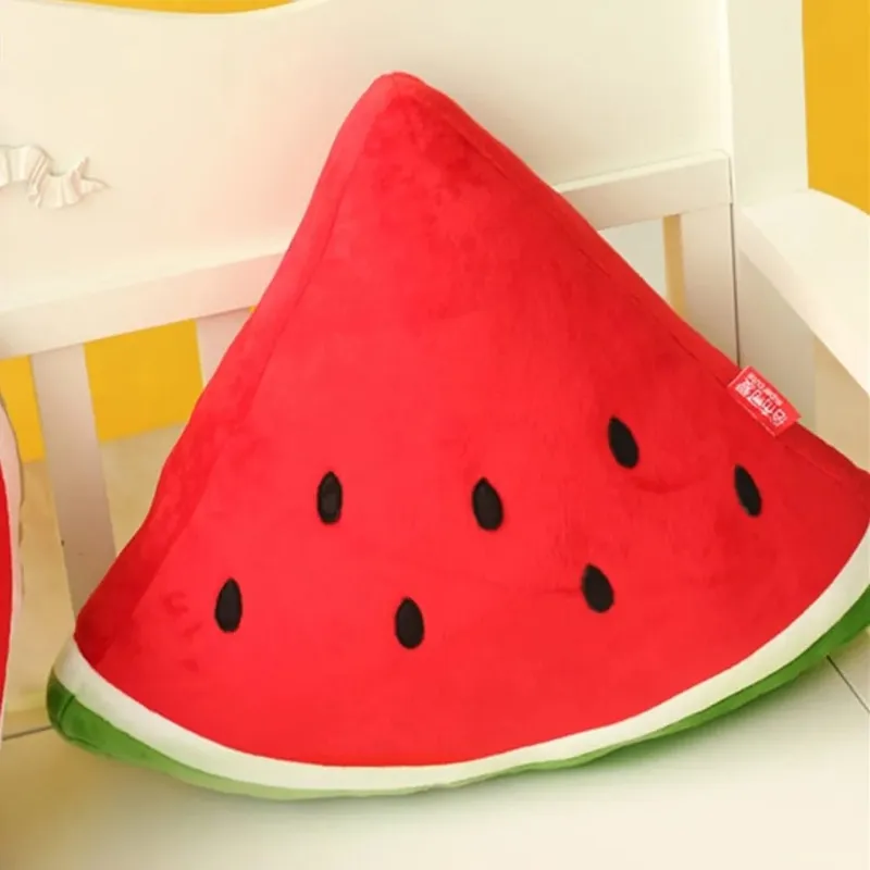 Lovely Watermelon Themed Throw Pillow Soft Supple Home Decor Cushion for Couch Sofa Bedroom Office Car and Living Space — image 5