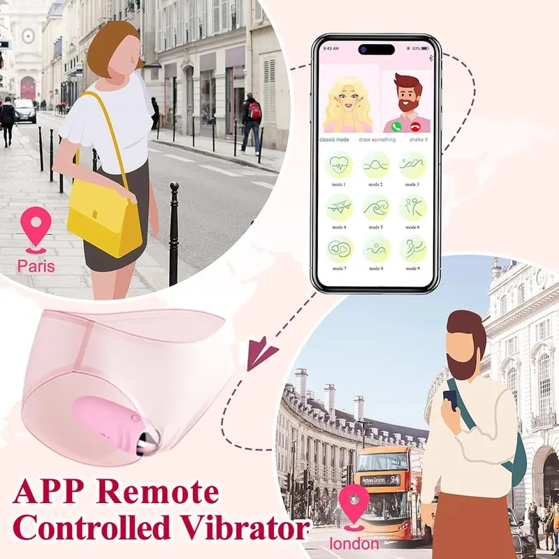 Draadloze APP Controle Dildo Vibrator Vagina G Spot Anale Stimulator Vibrerend Ei Vrouwelijke Slipje Wearable Speeltjes Voor Volwassen Vrouwen — image 2
