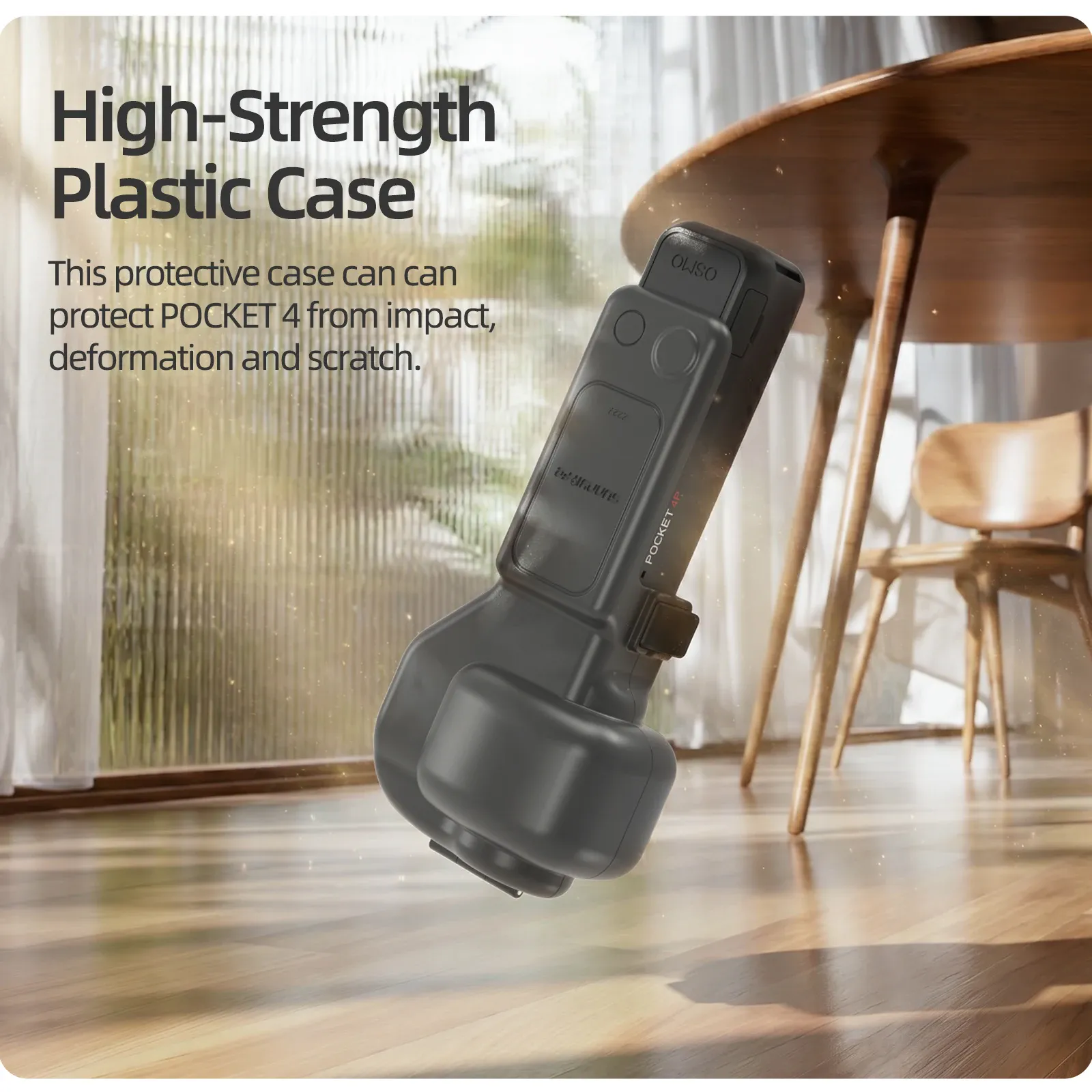 Pocket 4P Gimbal Lens Screen All In One Protector Cover Anti Fall Flip Design Hard Shell Case for DJI Osmo Pocket 4P Accessories — image 3