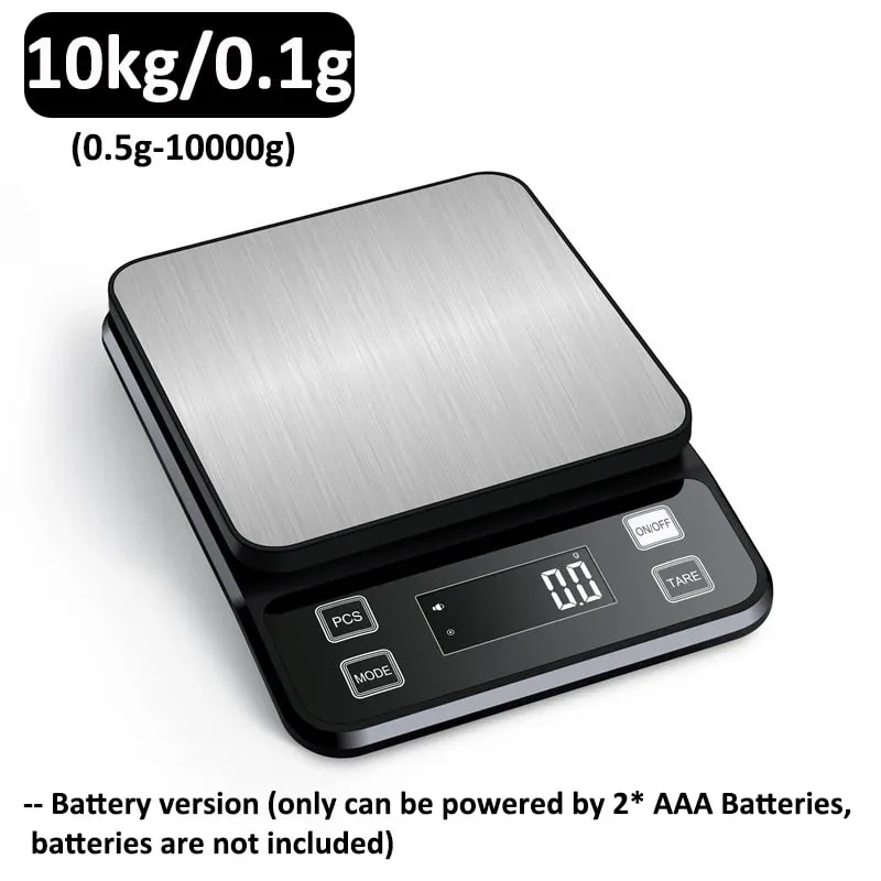3/5/10 kg 0.1g Dijital Elektronik mutfak terazisi lcd ekran Tamamen Su Geçirmez Paslanmaz Çelik Ölçme Tartı Pişirme Aracı — image 12