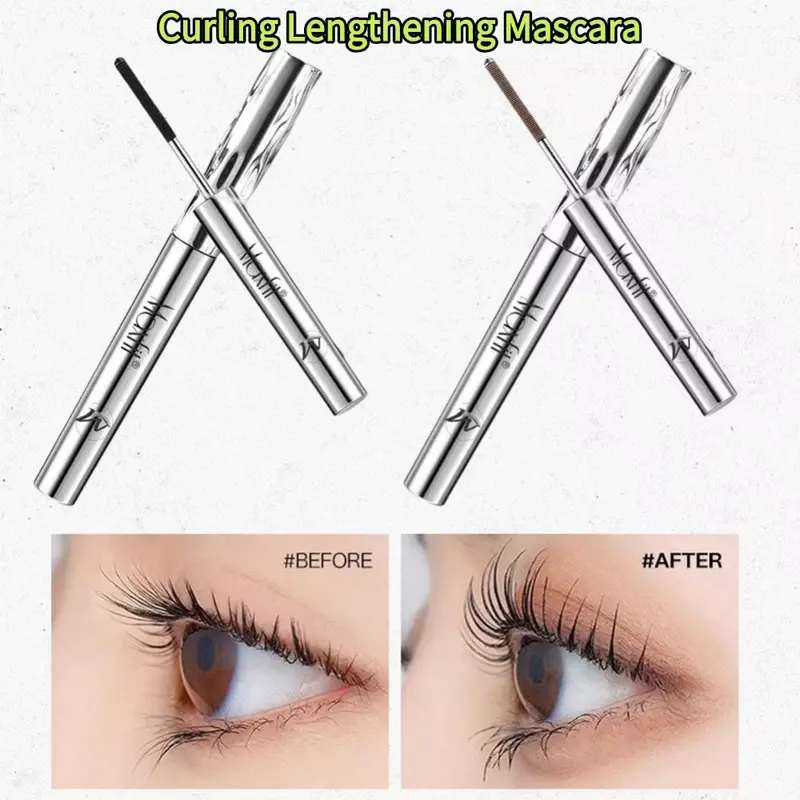Professional Metal Wand Mascara Waterproof Long Lasting Eyelash Curling Lengthening Mascara Non-Smudge Eye Makeup Cosmetic Tools — image 2