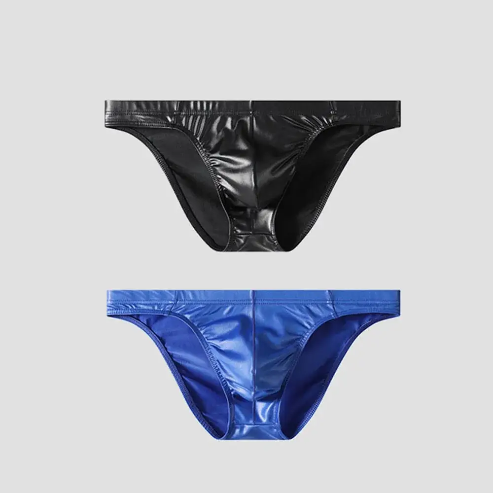 Wasserdichte Männer Slips Glänzend Tanga Seidig Glatte Unterhose Low-taille Männer Unterwäsche Taille Ausbuchtung Beutel Dessous Höschen Unterhose — image 4