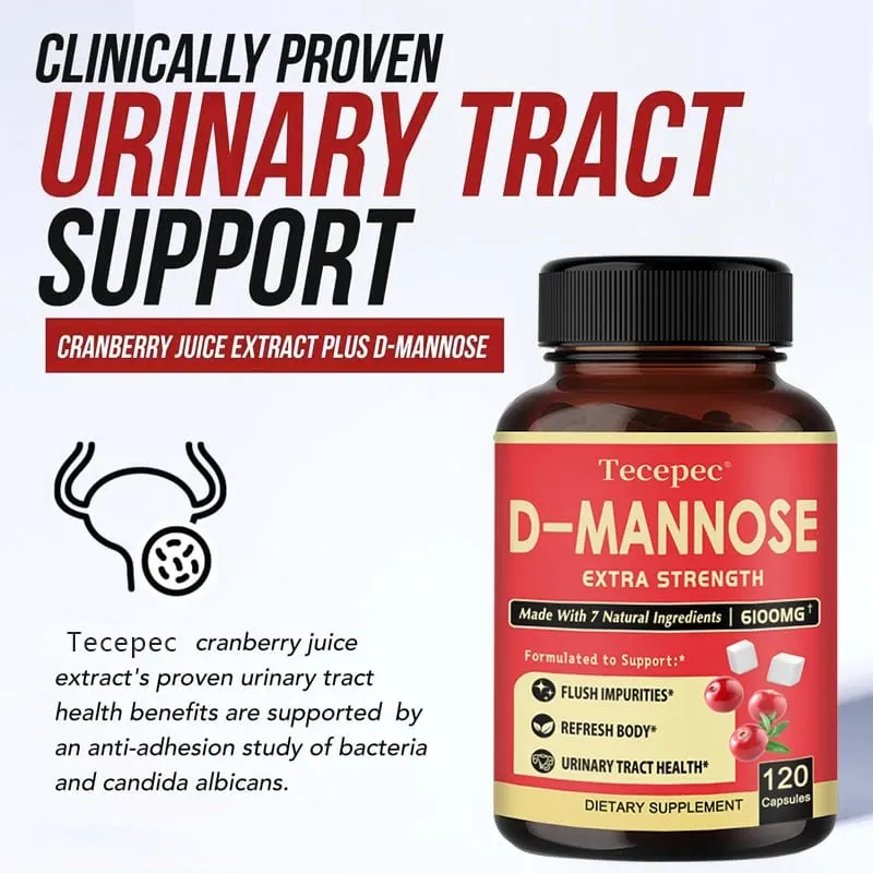 D-Mannose - Suplemen Cranberry Organik Untuk Menyokong Kesihatan Saluran Kencing dan Pundi Kencing serta Mengurangkan Jangkitan Saluran Kencing — image 5