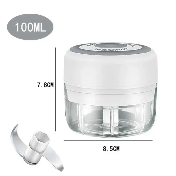 250/100ML hachoir à ail USB charge puissant Mini hachoir à ail électrique Portable broyeur à ail cuisine hachoir alimentaire unisexe — image 10
