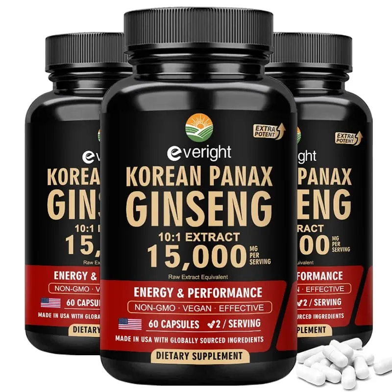 Ginseng Merah Korea untuk Vitalitas & Kinerja Pria – Ekstrak Kekuatan Ekstra 10:1 untuk Fokus Energi & Produktivitas – Ve Alami — image 2