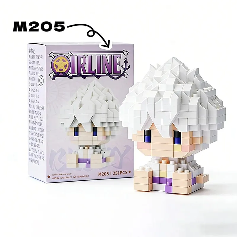 Anime Building Block Chopper Buggy Montage Micro Building Block Zoro Robin Karaktärsmodell Minitegelstenar Figurleksaker till present — image 6
