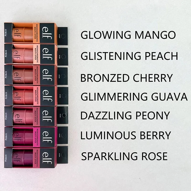 เอลฟ์ 3-in-1 Multi-Use Stick Blush Stick อายแชโดว์ครีม Lip Balm ลิปสติก Lip Cheek Makeup Stick Dupe Liquid Foundation แต่งหน้า — image 7