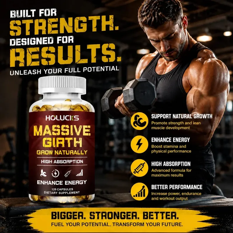 Men's Health Capsules with Tribulus Terrestris Ashwagandha Support Stamina Male Charm Hormonal Balance Daily Immune — image 4