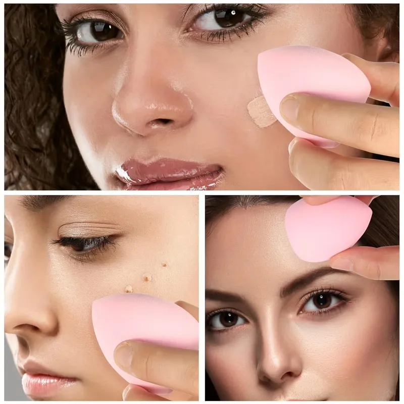 12-teiliges tragbares Make-up-Schwamm-Set, tragbare Foundation, Kosmetikquaste für Gesicht, Concealer, Mischen, Beauty-Schwamm, flüssige Creme, Power — image 6