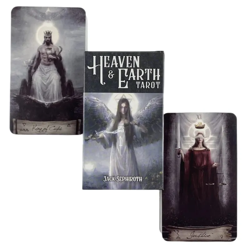 Hot Selling Heaven Earth Tarot Karta pro volný čas Zábava Rodina Setkání Věštění Balíček Tarotová deska Herní karty