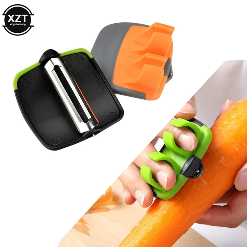Multifunctionele Keuken Vinger Held Palm Dunschiller Gemakkelijk Vast Te Houden Gadgets Groente Fruit Slicer Dunschiller Gebruiksvoorwerp Duurzame Keuken Dunschiller