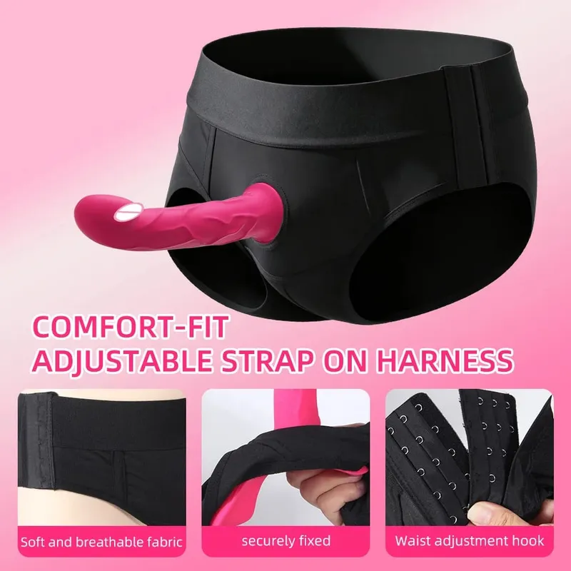 Vibratore spintore, telecomando, cinturino vibrante in silicone, punto G, indossabile, vibratori, mutandine, giocattolo del sesso per le donne — image 4