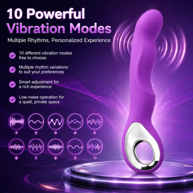 10 Geschwindigkeit G-punkt Vibrator AV Zauberstab Massagegerät Dildo Vibratoren Dual Klitoris Stimulator Vaginalmassagegerät Sexspielzeug für Frau ab 18 Jahren — image 2