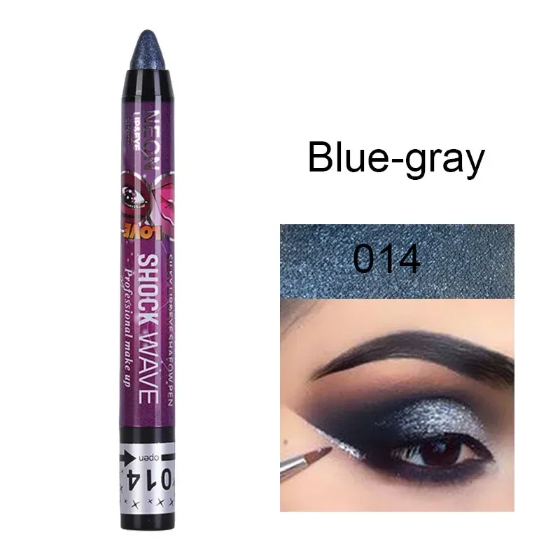 2 In 1 Eyeshadow Lipstick Stick Pencil Waterproof Glitter Matte Eye Shadow Makeup Pigment Eyeshadow Pen