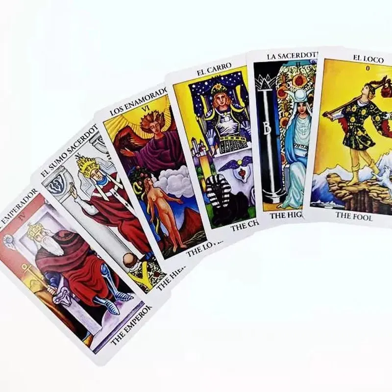 78-teiliges The Rider Tarot-Deck mit Anleitungsheft, unverzichtbar für Tarot-Anfänger und erfahrene Leser, Englisch-Spanisch — image 2