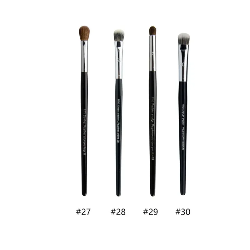 4 stk/sæt Pro Allover øjenskygge makeup børster Læbebryn Precision Concealer Blending Kuppelformet krøllet Smudge Highlight Make Up Brush — image 20